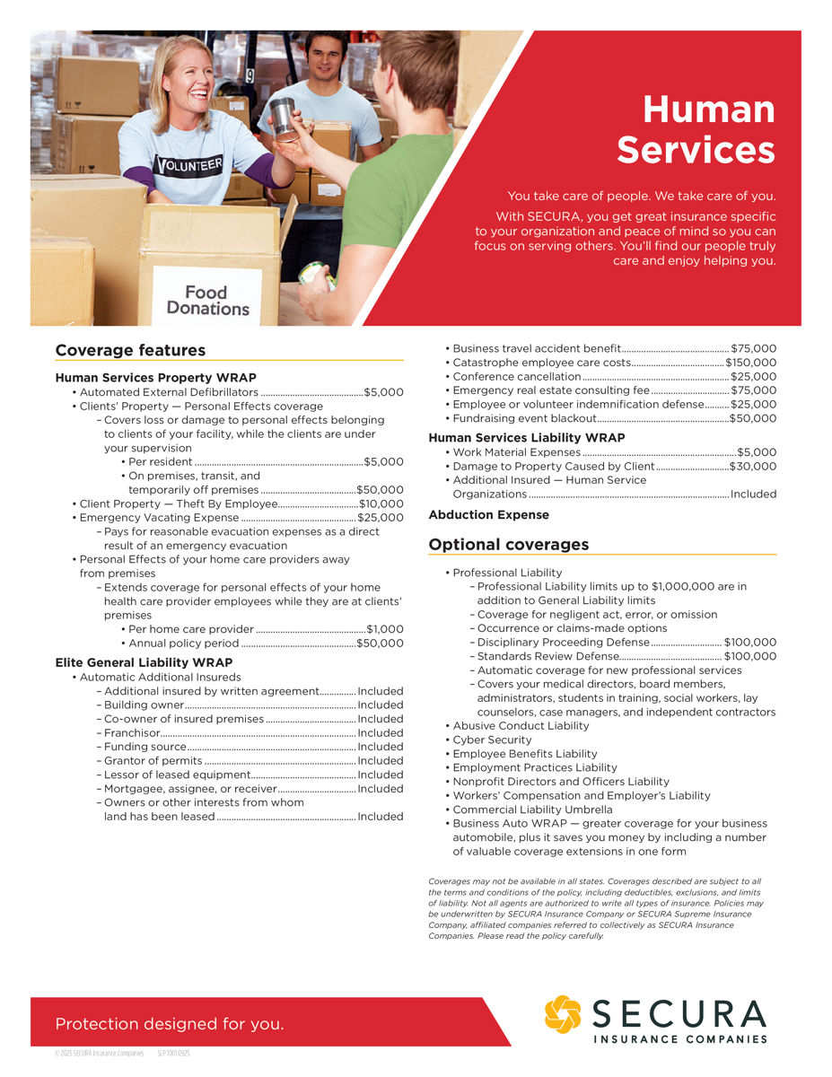 Human Services Sell Sheet
